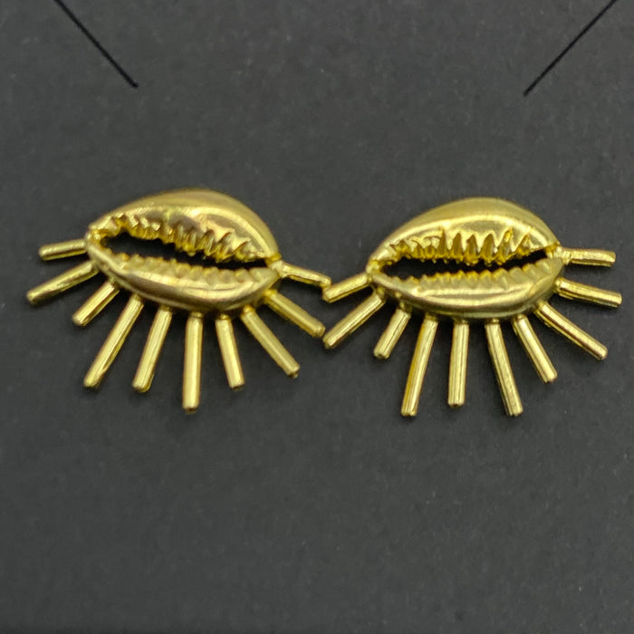 Cowrie Glow Studs