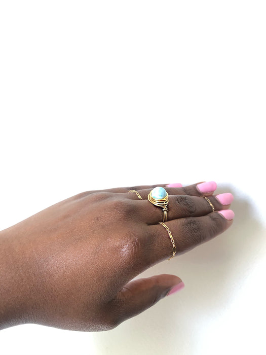 Larimar Ring