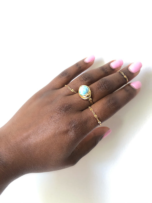 Larimar Ring