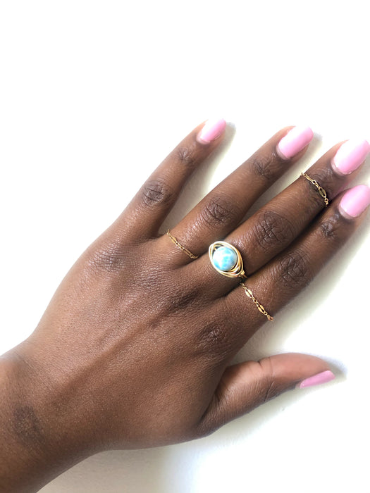 Larimar Ring